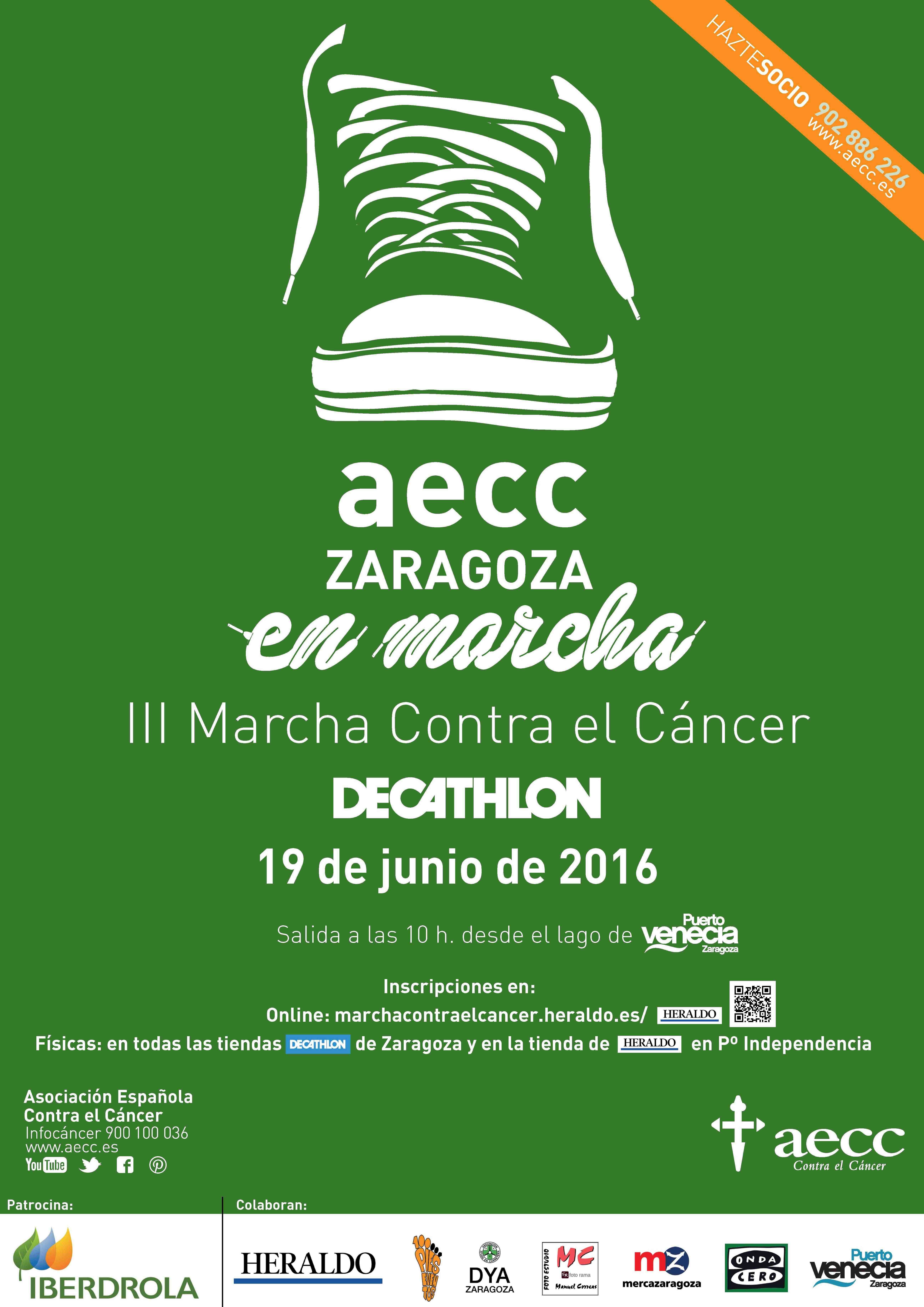 3ª Marcha contra el cáncer de la AECC en Zaragoza